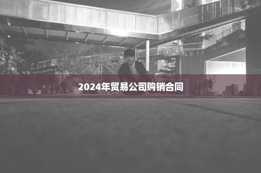 2024年贸易公司购销合同