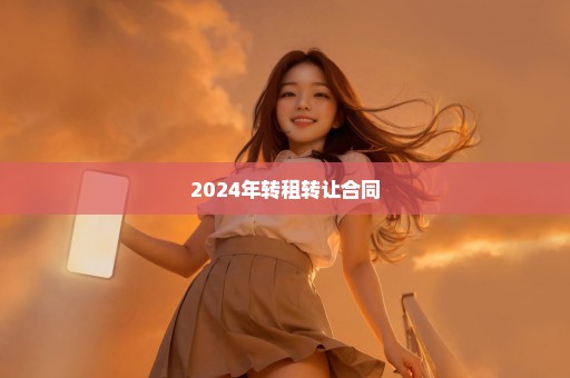 2024年转租转让合同