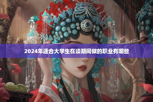 2024年适合大学生在读期间做的职业有哪些