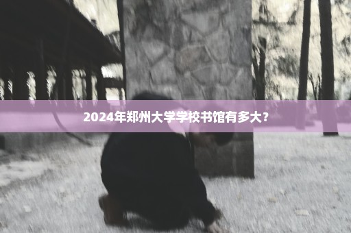 2024年郑州大学学校书馆有多大？