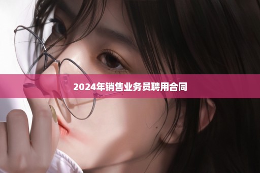 2024年销售业务员聘用合同