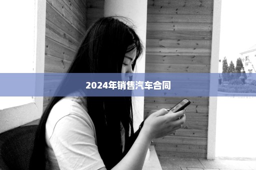 2024年销售汽车合同