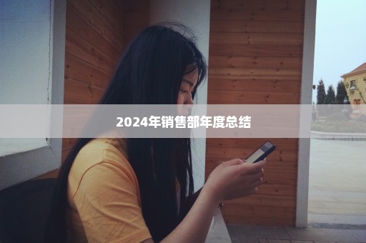 2024年销售部年度总结