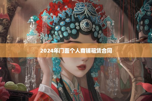 2024年门面个人商铺租赁合同