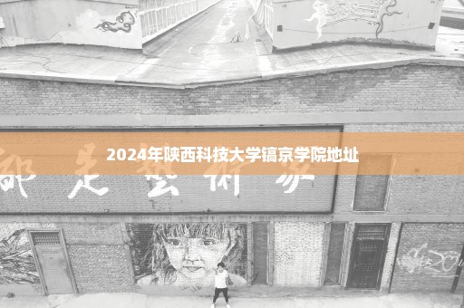 2024年陕西科技大学镐京学院地址