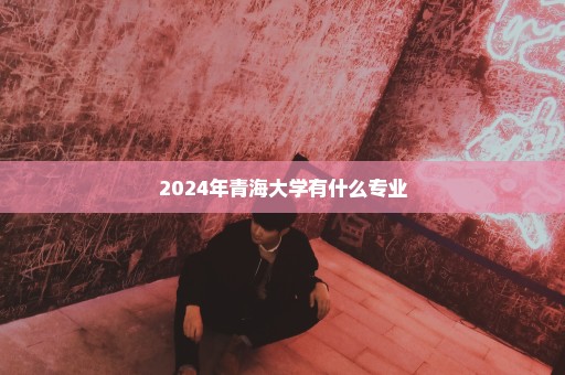 2024年青海大学有什么专业