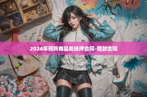 2024年预购商品房抵押合同-借款合同