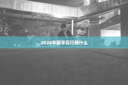 2024年颖字五行属什么