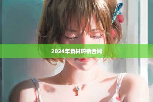 2024年食材购销合同