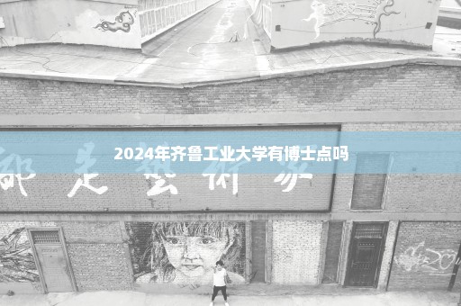 2024年齐鲁工业大学有博士点吗