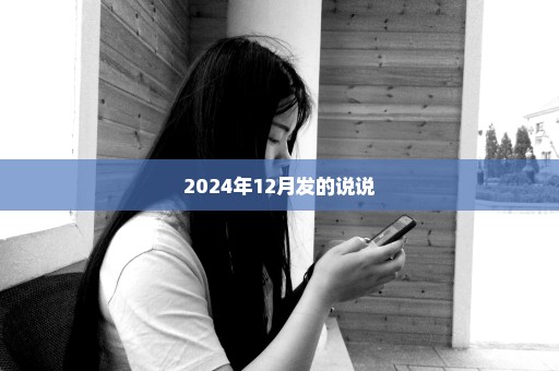 2024年12月发的说说