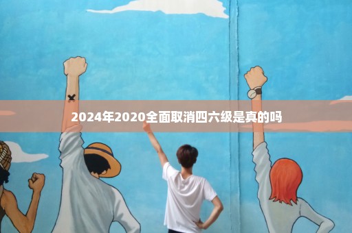 2024年2020全面取消四六级是真的吗