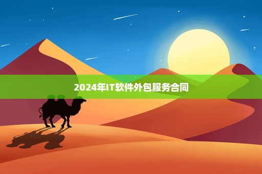 2024年IT软件外包服务合同