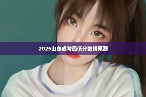 2025山东成考最低分数线预测