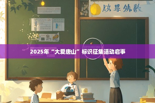 2025年“大爱唐山”标识征集活动启事