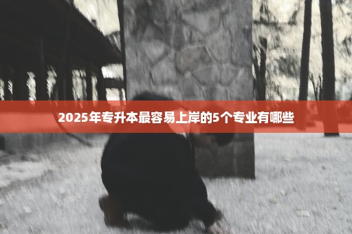 2025年专升本最容易上岸的5个专业有哪些