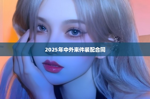 2025年中外来件装配合同