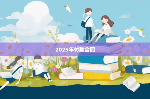 2025年付款合同