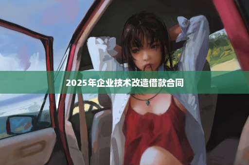 2025年企业技术改造借款合同