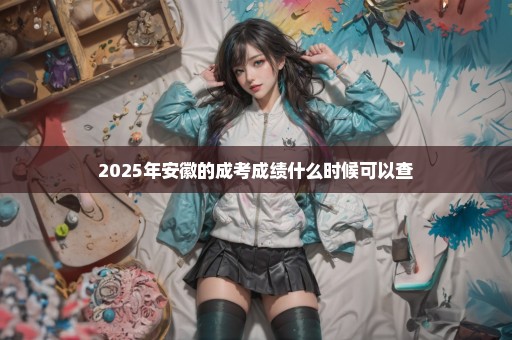 2025年安徽的成考成绩什么时候可以查