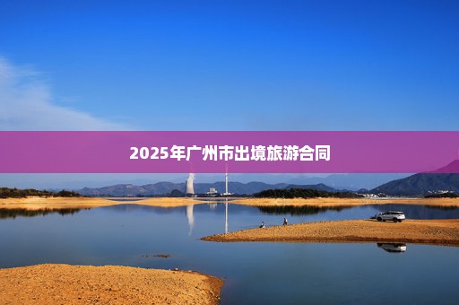 2025年广州市出境旅游合同