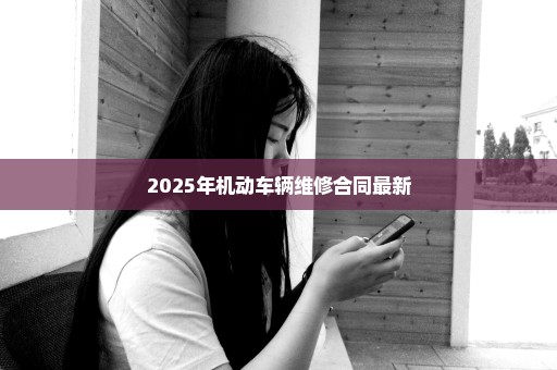 2025年机动车辆维修合同最新