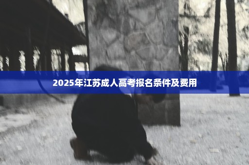 2025年江苏成人高考报名条件及费用