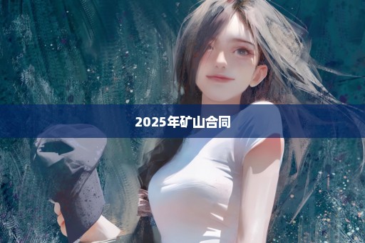 2025年矿山合同