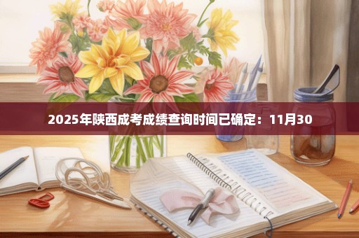 2025年陕西成考成绩查询时间已确定：11月30