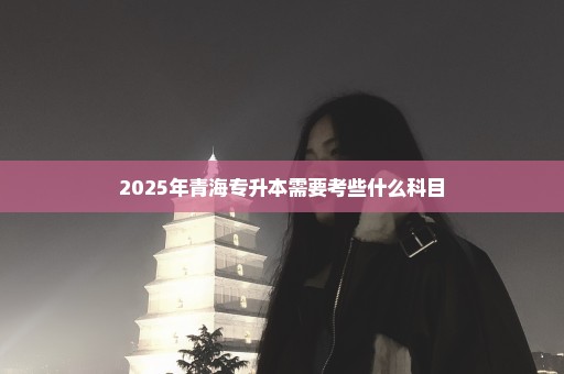 2025年青海专升本需要考些什么科目