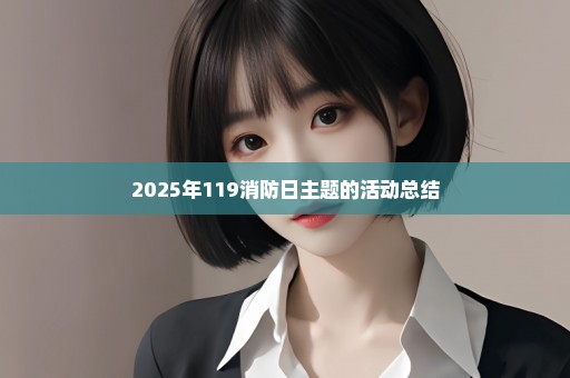 2025年119消防日主题的活动总结