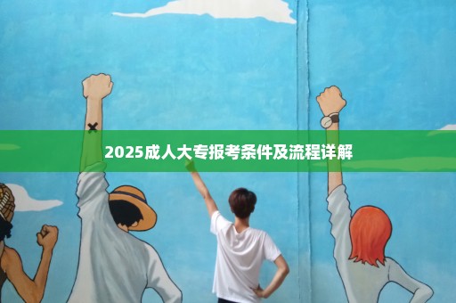 2025成人大专报考条件及流程详解