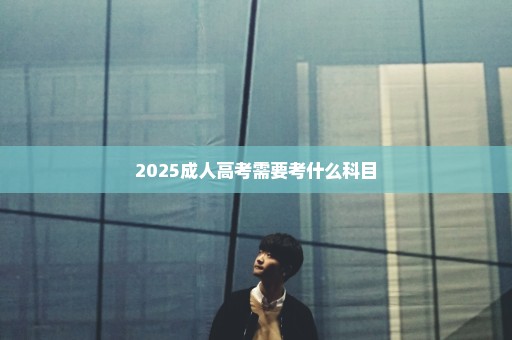 2025成人高考需要考什么科目