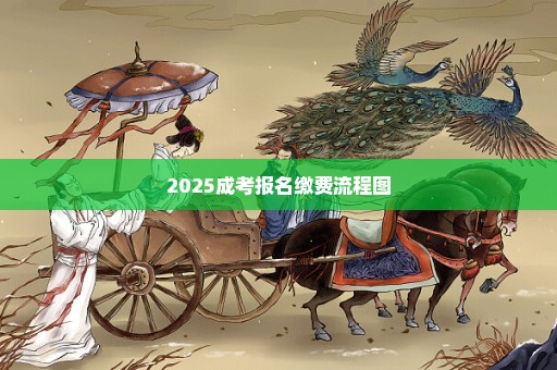 2025成考报名缴费流程图