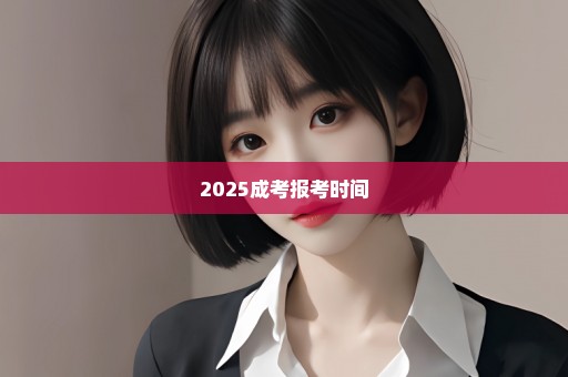 2025成考报考时间