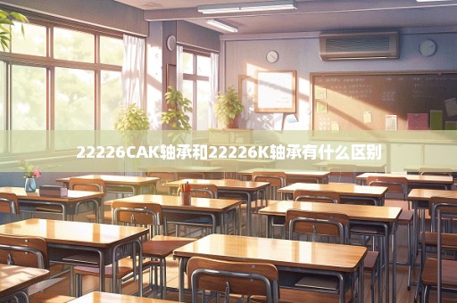 22226CAK轴承和22226K轴承有什么区别