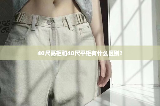 40尺高柜和40尺平柜有什么区别？