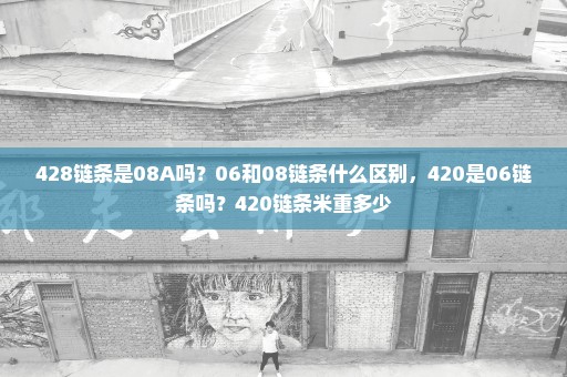 428链条是08A吗？06和08链条什么区别，420是06链条吗？420链条米重多少