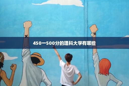 450一500分的理科大学有哪些