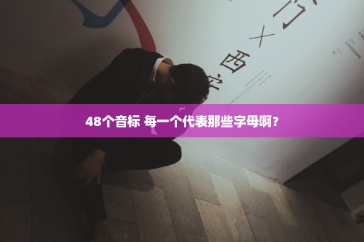 48个音标 每一个代表那些字母啊？