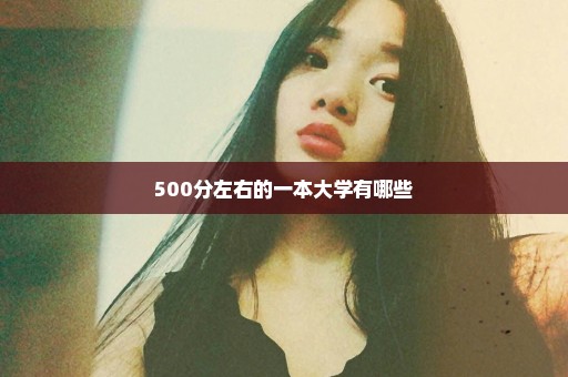 500分左右的一本大学有哪些