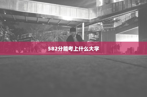 582分能考上什么大学