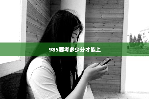 985要考多少分才能上