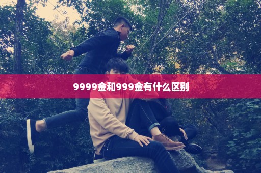 9999金和999金有什么区别