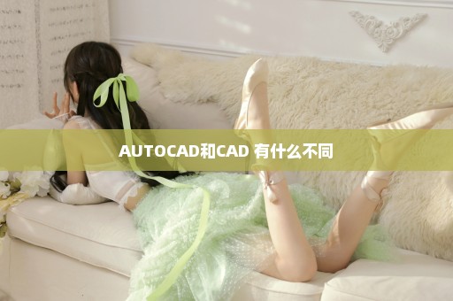 AUTOCAD和CAD 有什么不同