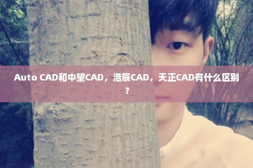 Auto CAD和中望CAD，浩辰CAD，天正CAD有什么区别？