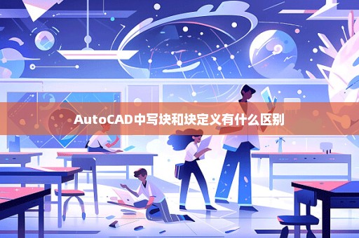 AutoCAD中写块和块定义有什么区别