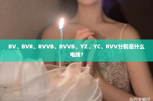 BV、BVR、RVVB、BVVB、YZ、YC、RVV分别是什么电线？