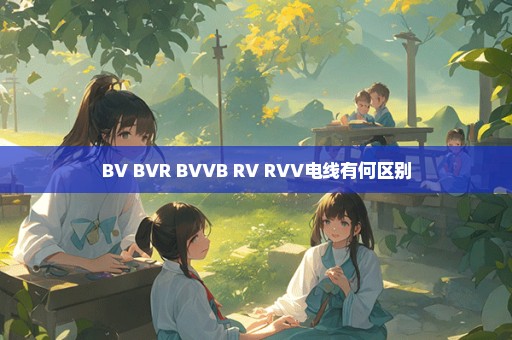 BV BVR BVVB RV RVV电线有何区别