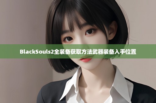 BlackSouls2全装备获取方法武器装备入手位置